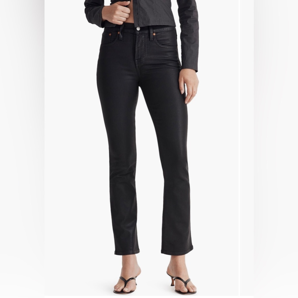 {Madewell} Black Kick Out Mid-Rise Jeans Size 27